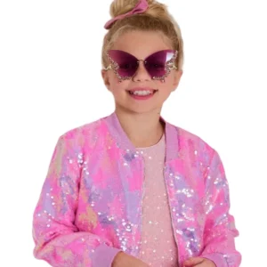 Butterfly Shape Kids Sunglasses Children UV400 Protection Sunglasses Fashion Sunglasses for Girls Party Holiday Outdoor Wear