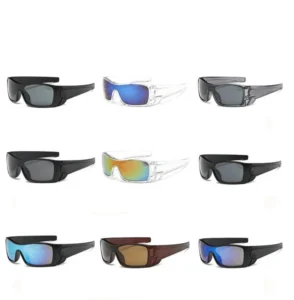 CE UV400 Mirror Solid Plastic Sunglasses One Piece Big Frame Designer Sunglasses Authentic Men Cycling Glasses Sports Sunglasses
