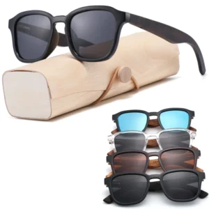 CONCHEN China Manufacturer Trendy Stylish Oem Sun Glasses Personalized Engrave logo Customization Polarized Wooden Sunglasses