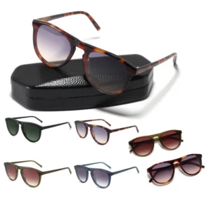 CONCHEN New Trending Customized Metal Logo Gradient Lenses Acetate Sun Glasses High Quality UV400 Women Sunglasses