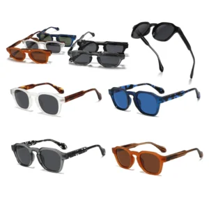 CONCHEN OEM ODM Vintage UV400 Sunglasses High Quality Acetate Polarized Sun Glasses for Men Women