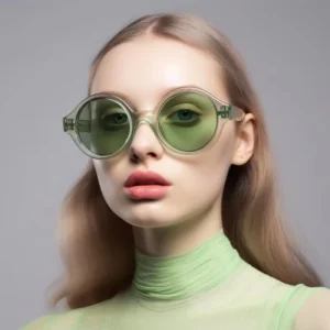Can Be Customized Fashion Durable High-end Acetate Round Sunglasses Women Men Polarized Luxury Sunglasses