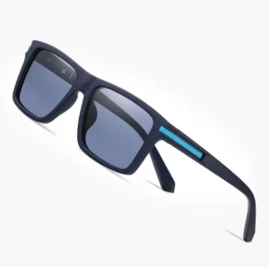 Casual Blue TR90 Frame Polarizing Sunglasses for Men UV400 Lenses Classic Style for Driving
