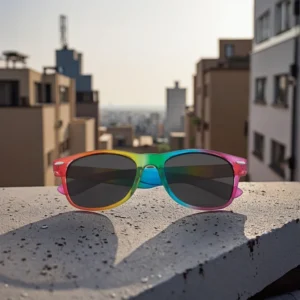 Celebration Festival Fashionable Unisex Rainbow Color Sunglasses Party Sun Glasses Shades Eyeglasses
