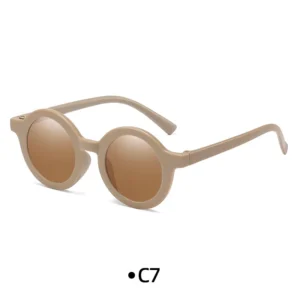 Children Kids Clear Circle Kid Round Girls Boys Sunglasses