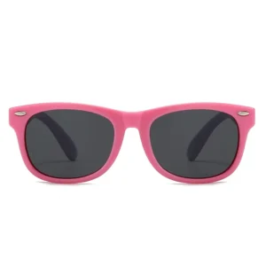 Children’s Fashion Outdoor Sports UV400 Polarized Sunglasses Trendy Cool Silicone Big Frame Glasses for Boys Girls