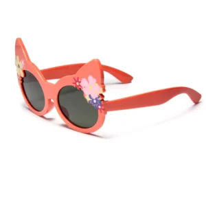 Children’s Floral Cat Eye Sunglasses for Girls Boys