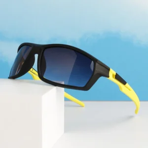 Children’s Outdoor Riding Sunglasses UV400 Windproof PC Frame White Blue XT 6192