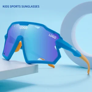Children’s Outdoor Sports Sunglasses Fashionable TPEE Frame and PC Lens for Kids for Running Cycling Riding Polarized
