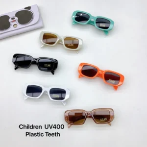 Children’s Polygonal Sunglasses Kids Plastic Square UV400 Promotional Sunglasses