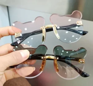 Children’s Sunglasses Fashion Baby Sunglasses Female Boys Cute Cartoon Toys Kids Baby Bear Sun Glasses