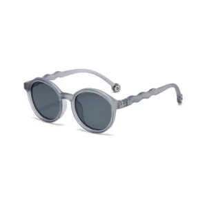Children’s Sunglasses for Kids Fashion Style Polarized Lenses UV400 High Tac Transparent TR90 Red Silica Gel Blue Metal Lens