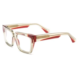 China Optical Eyeglasses Frame Vintage Acetate Eyewear Eyeglasses Frames Oversized Square Eyeglass Frames