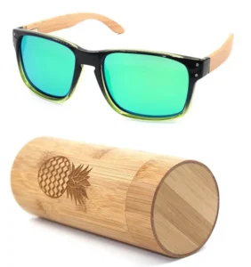 China custom PC frame material bamboo brand sunglasses
