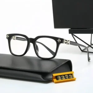 Chrome European American Heart Polarized Unisex Square Full Frame Classic Travel Fashion with Logo Anti blue Light