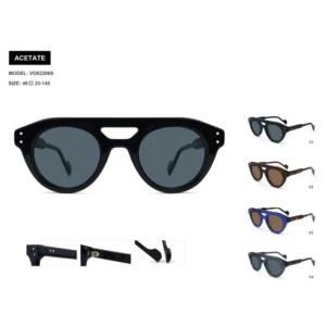 Classic Acetate Frame Polarized UV400 Women’s Full Rim Square Sunglasses for OEM and ODM