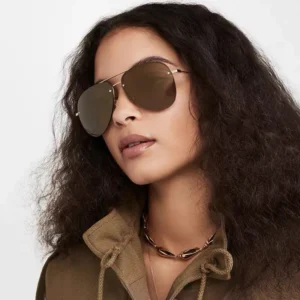 Classic Designer Frog Sunglasses Luxury UV400 Full Rim Lightweight Double Beam Pilot Women Men Comfortable