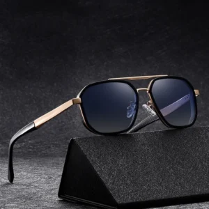 Classic Men Double Bridge Driving Sunglasses Polarized UV400 Outdoor Sunglasses