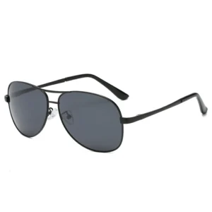 Classic Men’s Sunglasses Polarized Sunglasses Outdoor Sunshade Glasses Metal Frame Texture Fashion PC Unisex Polarized Lens
