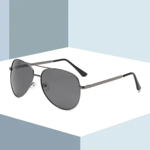 Classic Polarized Titanium Alloy Sunglasses Unisex Pilot Style UV400 Driving Glasses for Men Women 3016