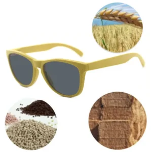 Classic Recycled Kids Sunglasses Eco Friendly Straw with Custom Logo Light Weight and Comfortable for Kids
