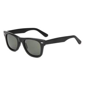 Classic Retro European American Style Metal Sunglasses Unisex 2140 Trendy Square Acetate Shades for Men and Women UV400