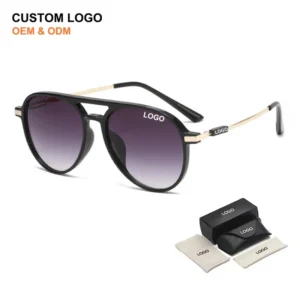 Classic Retro Fashion Oversized Aviator Sunglasses Men Trendy Outdoor Driving Eyewear Anti UV UV400 Sun Shades Glasses for Women