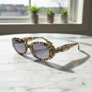 Classic Retro Oval Small Plastic Frame Sunglasses Vintage Steam Punk Sun Glasses Hip hop Sunglasses