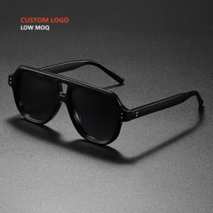 Classic Retro Square Frame Men’s Sunglasses TAC Metal with Anti-radiation Feature