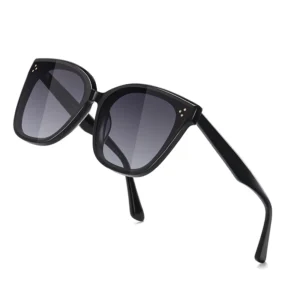 Classic Retro UV400 Polarized Square Full Rim Durable Sunglasses Women Men Vintage Trendy Coffee Frame Acetate UV