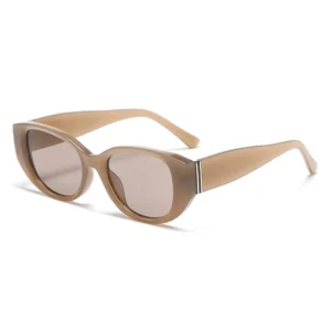 Classic Retro Vintage Oval Cat Eye Narrow Eyewear Shades Beach Accessories Modern Fashion Square Sun Glasses for Ladies