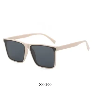 Classic Square Polarized Full Rim Sunglasses Matte Beige UV400 Protection Lightweight TR90 Men Women Bulk Order
