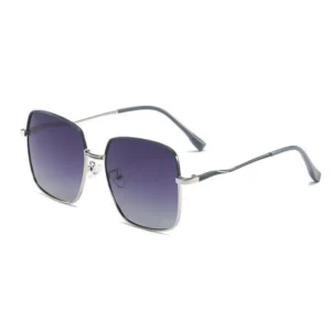 Classic Style Square Sunglasses for Men Women Polished Gold Metal Frame Gradient Light Protection Glass Lens Unisex Stock