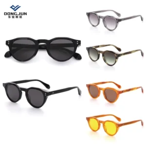 Classic Sunglasses Unisex Polarized Sunglasses Manufacturer Round Designer Glasses Acetate Sunglasses
