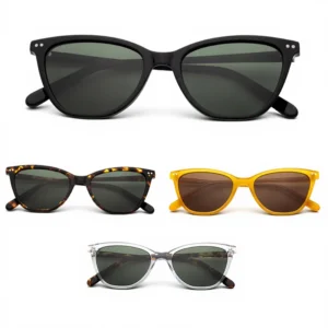 Classic Vintage Cat Eye Acetate Sunglasses Male Female Polarized Women