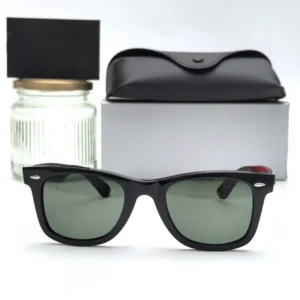 Classic Vintage Square Acetate Sunglasses Retro Black Frame Polarized Sun Glasses for Daily Use