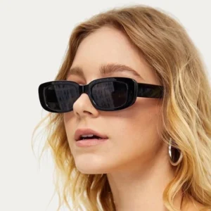 Classic Women Rectangle Eyewear Plastic Colorful Oval Sunglasses Women