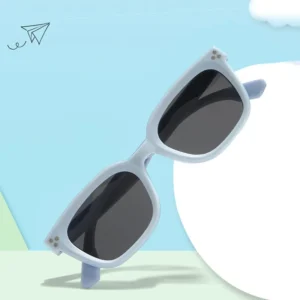 Classic square Frame TPEE Outdoor Unisex Polarized Kids Sunglasses