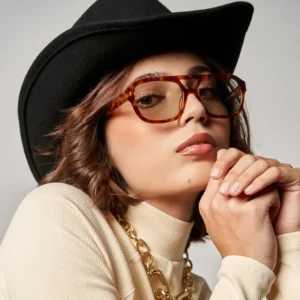 Classical 80s 90s Double Bridge Square CR39 Pink Lens Shades UV400 White Acetate Sunglasses