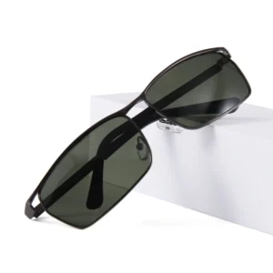 Classical Metal Square Polarized Retro Sunglasses for Male Outdoor Sunglasses