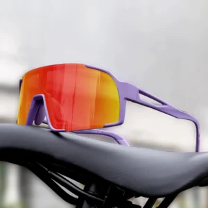 Color Changing Men’s Sports Sunglasses Clear to Pink Tint Photochromic Cycling Glasses for Biking Baseball Z87 Ready to Ship