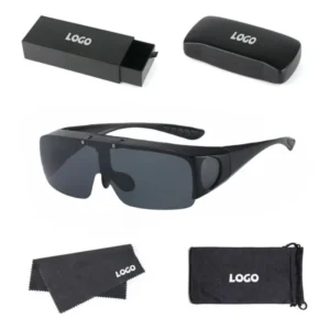 Color Changing Polarized UV400 Half Frame Sports Driving Sunglasses Flip Frame