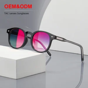 Color Filter Thick Fashion UV400 Polarized Square Sunglasses Women’s Designer Acetate Sunglasses Retro Mens Sunglasses Vintage