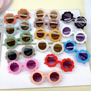 Colorful Cute Girls Children Baby Kids Flower Sunglasses