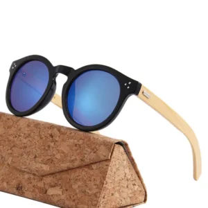 Colorful Environmental Friendly Degradable Bamboo Wood Retro Sunglasses
