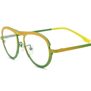 Colorful Titanium Glasses Frame Women Luxury Glasses Sunglasses Small Round Optical Eyeglasses Men Spectacles Eyewear