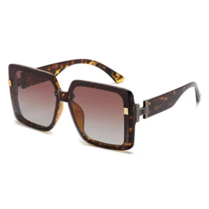 Colorful Women’s Metal Oversized Sports Sunglasses Mirror Lenses Full Rim Square % UV Protection