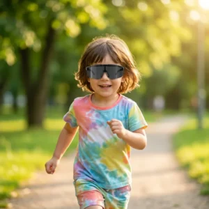 Comfortable Light Weight Fashion Running Cycling Sunglasses MTB Goggles Windproof Children Cool Mountain Bike Sport