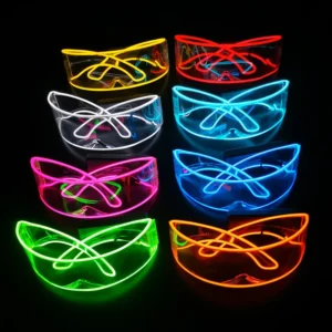 Creative Multi Color Luminous DJ LED Glow Light Flash Glasses Sunglasses for Christmas and New Year Parties Festival
