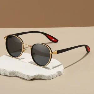 Cross Border European American Fashion Metal Frame Men’s Sunglasses Personality Hip hop Punk Style Summer Sunscreen